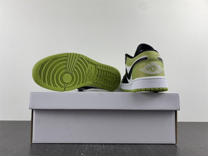 air jordan 1 low snakeskin vivid green dx4446-301