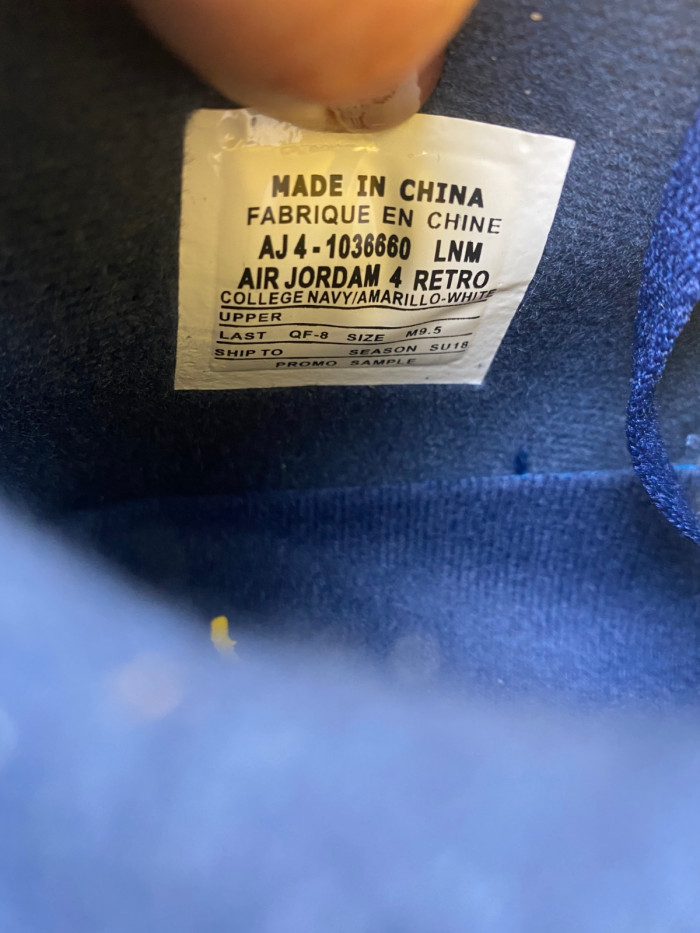 jordan 4 retro michigan (pe) - aj4 1036660