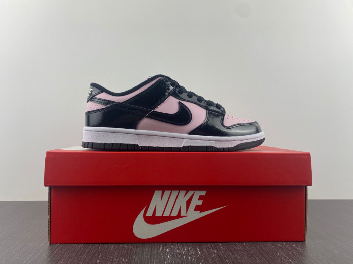 nike dunk low pink foam black (w) - dj9955-600