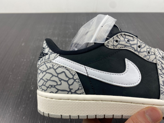 jordan 1 retro low og black cement - cz0790-001