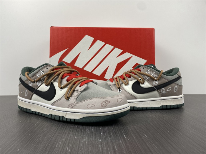 nike dunk low se sail multi-camo - dh0957-100