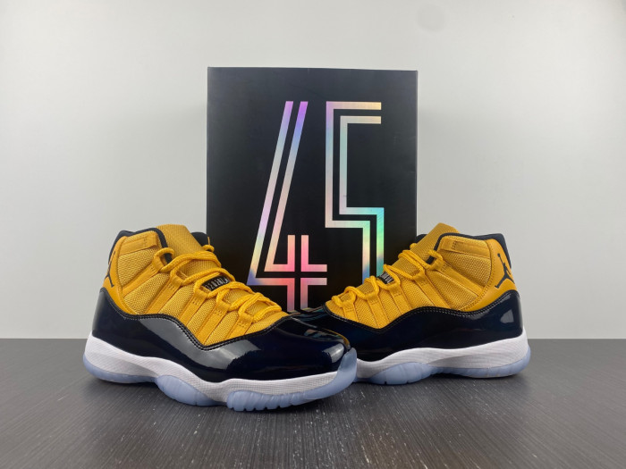 air jordan 11 retro yellow and black ct8012-118