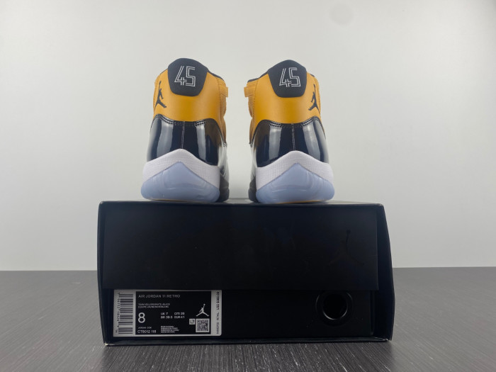 air jordan 11 retro yellow and black ct8012-118