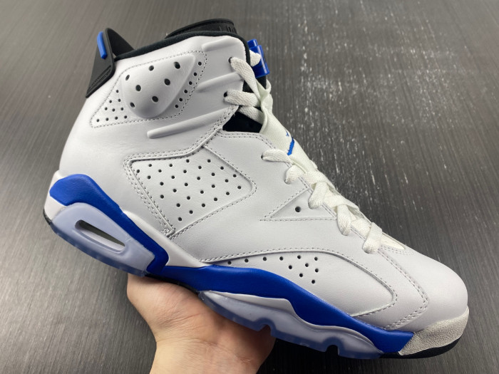 jordan 6 retro sport blue (2014) - 384664-107