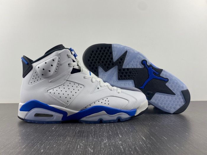 jordan 6 retro sport blue (2014) - 384664-107