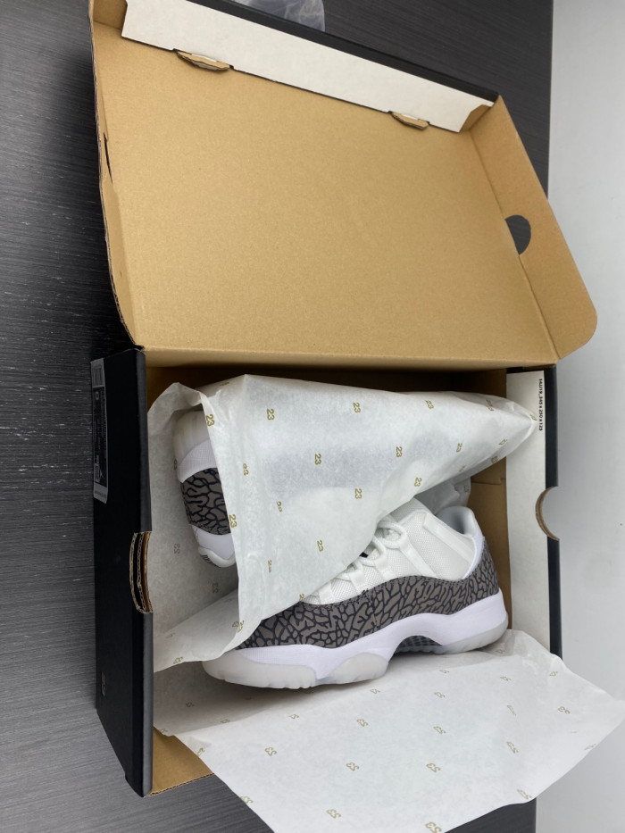 air jordan 11 low “white cement” av2187-140-01