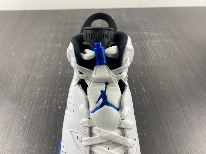 jordan 6 retro sport blue (2014) - 384664-107