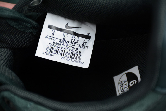 nike air force 1 ´07 lv8 suede outdoor green brand aa1117-300