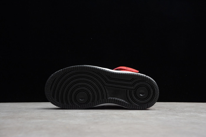 kids nike air force 1 mid 07 x travis scott white black red 314197-016