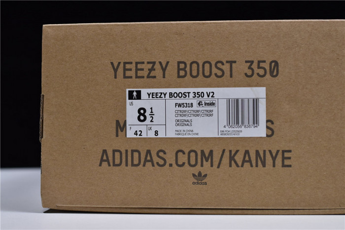 a*d*i*s Y**zy boost 350 v2 citrin (reflective) fw5318