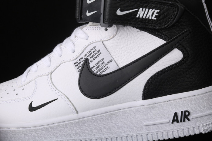 air force 1 mid utility white black 804609-103