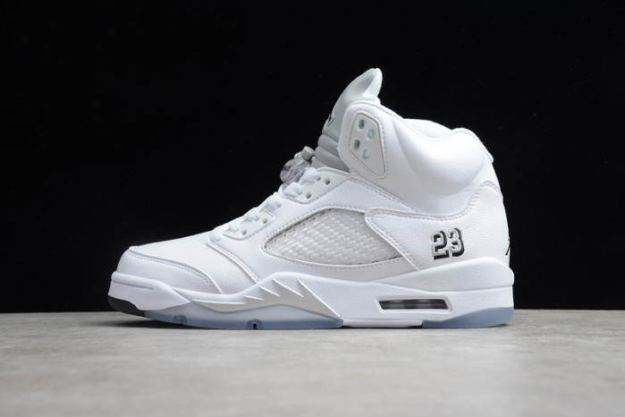 air jordan 5 retro metallic white (2015) 136027-130