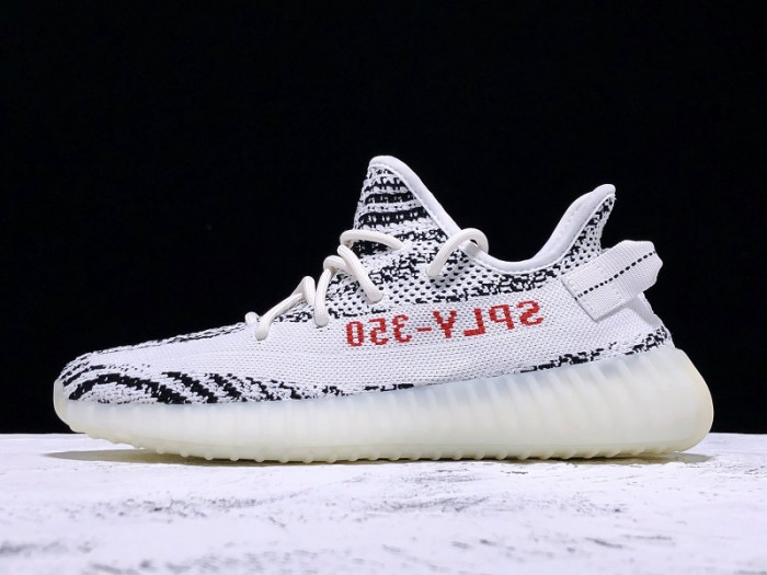 a*d*i*s Y**zy boost 350 v2 zebra black white cp9654