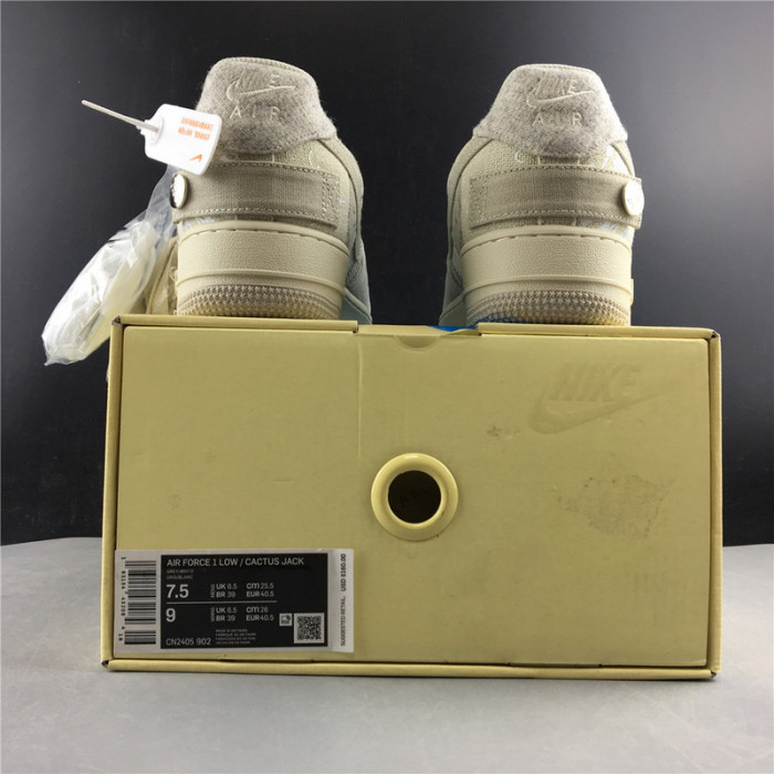 nike air force 1 x travis scott white grey cn2405-902