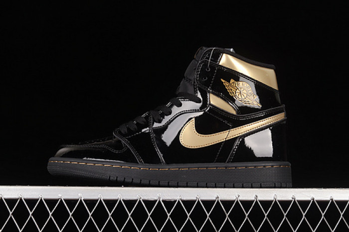 air jordan 1 retro high black metallic gold (2020) 555088-032
