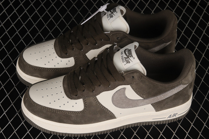 nike air force 1 07 low dark grey brown white tu6995-396