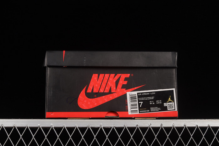 air jordan 1 low aj1 black white brown 553558-039-001