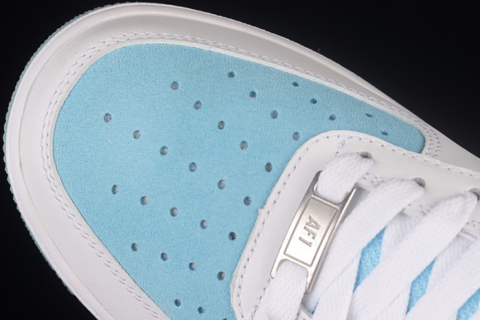 2021 nike air force 1 07 low white light blue aa7687-400