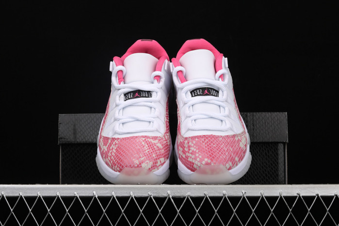 jordan 11 retro low pink snakeskin ah7860-106