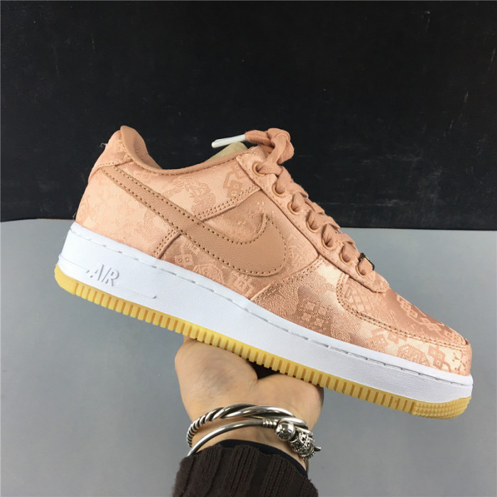 air force 1 low clot rose gold silk cj5290-600