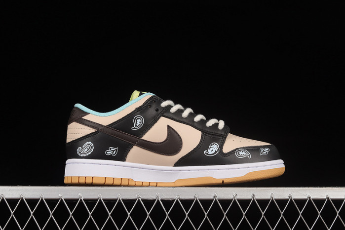 dunk low se black/dark chocolate/copa/pink foam dh0952-001-003