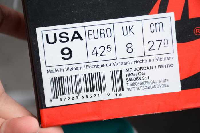 air jordan 1 retro high og “turbo green” 555088-311