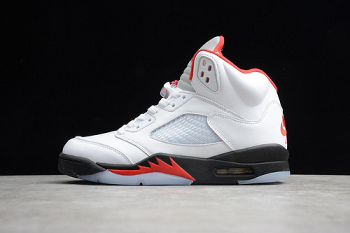 air jordan 5 retro fire red silver tongue (2020) da1911-102