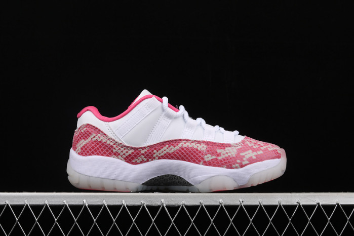 jordan 11 retro low pink snakeskin ah7860-106