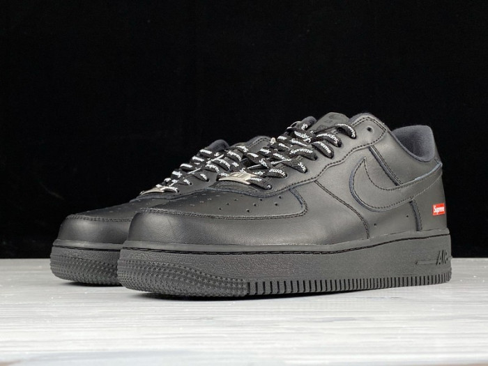 nike air force 1 low su---preme black - cu9225-100-001