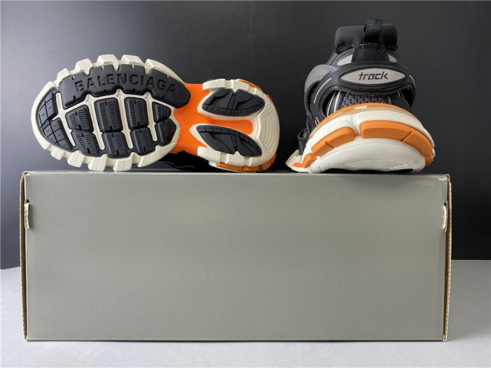 blcg sneaker tess.s.gomma black white orange 542436 w1gb7 2019