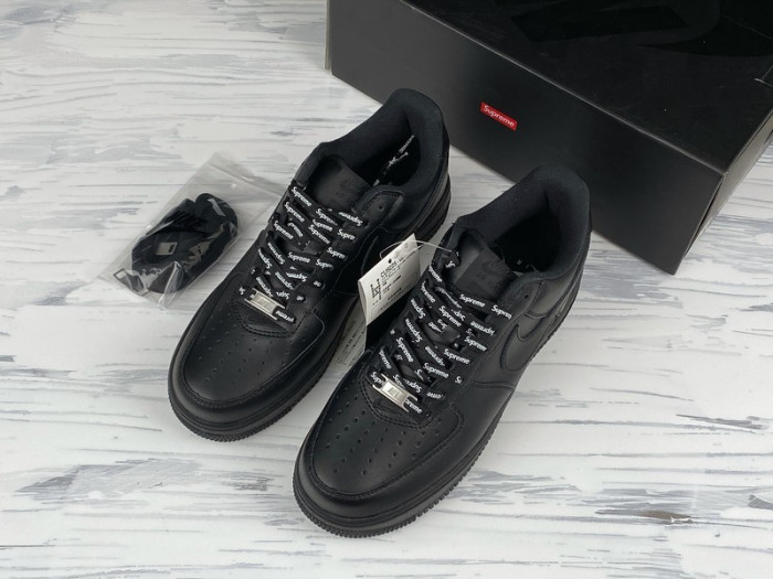 nike air force 1 low su---preme black - cu9225-100-001