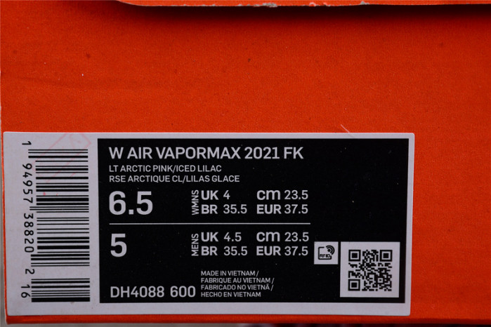 nike air vapormax 2021 fk light arctic pink (w) dh4088-600