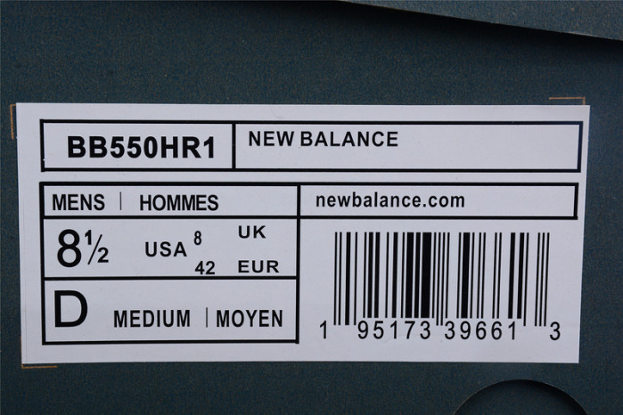 new balance 550 white black - bb550hr1