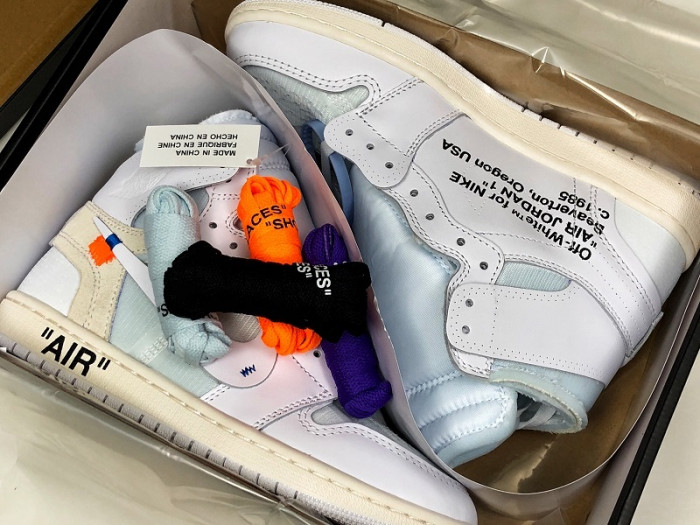 air jordan 1 retro high ofw white aq0818-100