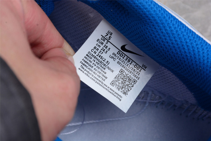 nike dunk low "royal blue/white/black" dd1391-001