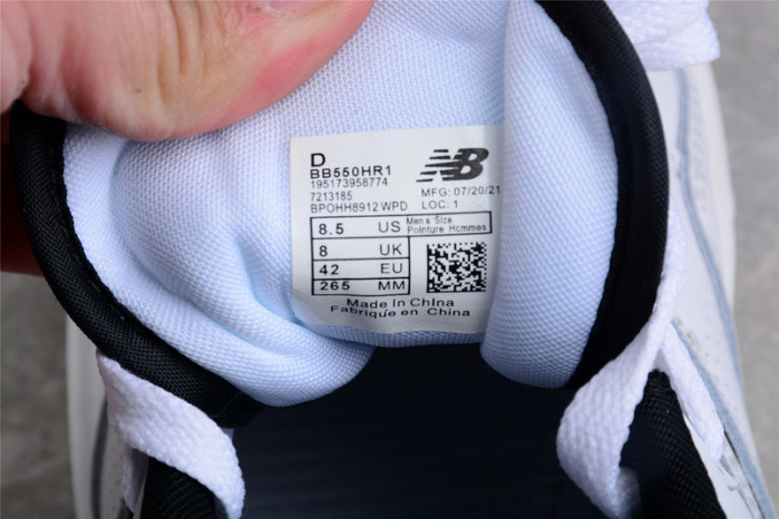 new balance 550 white black - bb550hr1