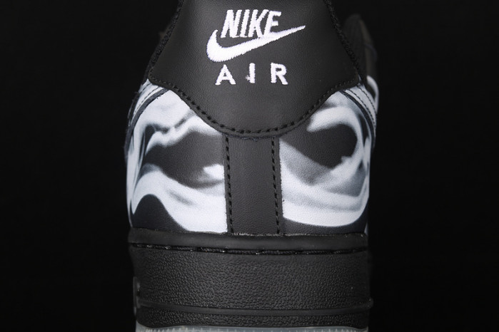 nike air force 1 low black skeleton halloween (2019) bq7541-001