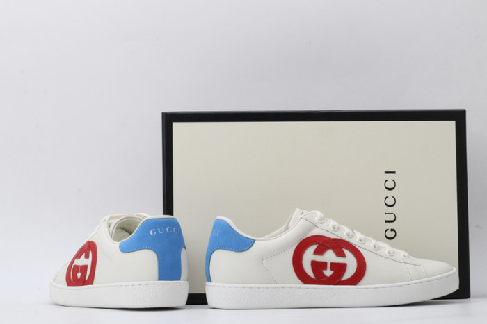 G*u*i ace embroidered low-top sneaker 431942a38g09066