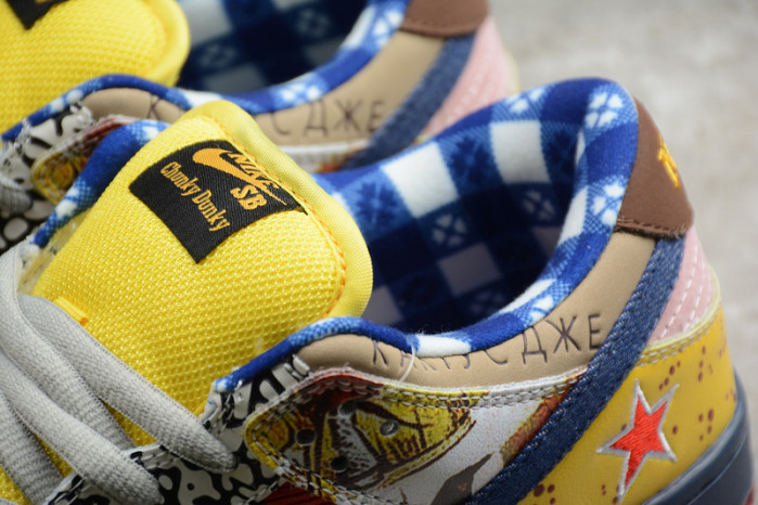 nike duck low pro white red yellow 318403-175