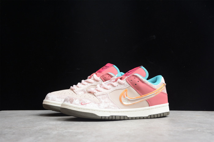 nike dunk social status mid light soft pink dj1173-600