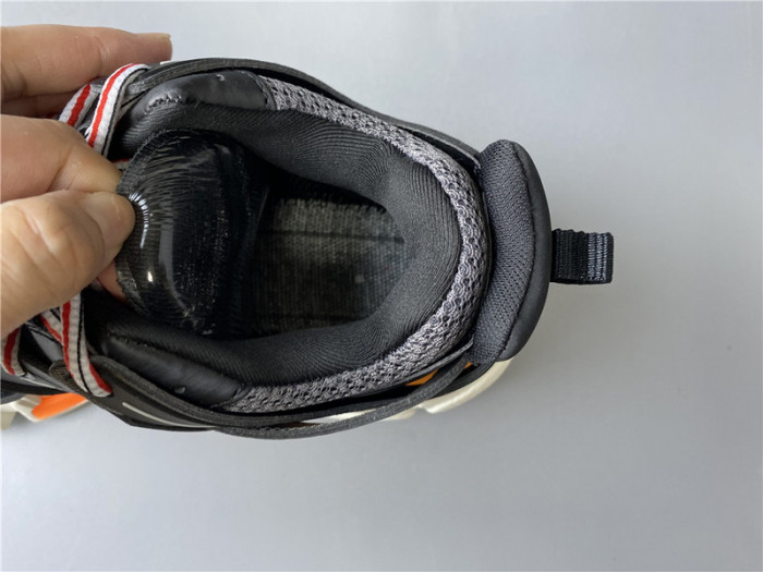 blcg sneaker tess.s.gomma black white orange 542436 w1gb7 2019