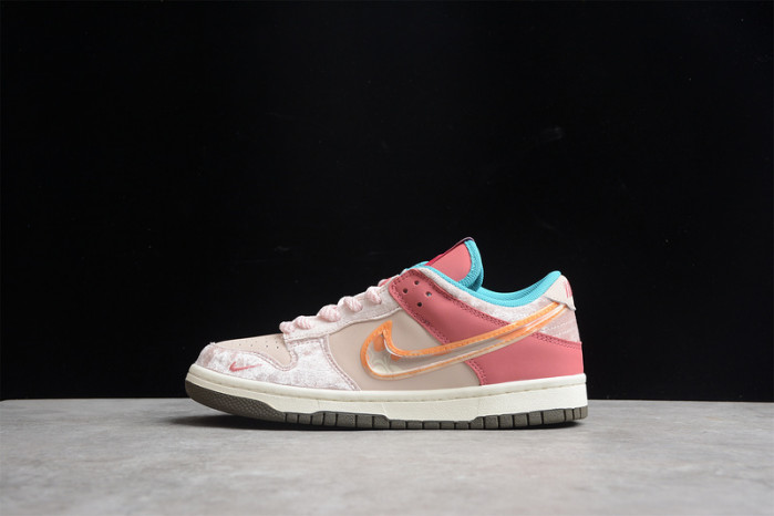 nike dunk social status mid light soft pink dj1173-600