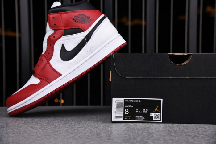air jordan 1 mid chicago (2020) - 554724-173