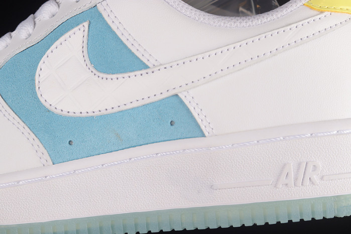 2021 nike air force 1 07 low white light blue aa7687-400