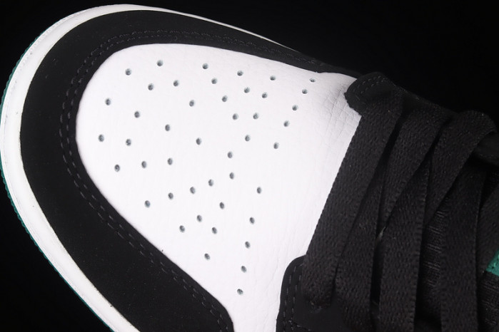 air jordan 1 low white black mystic green - 553558-113