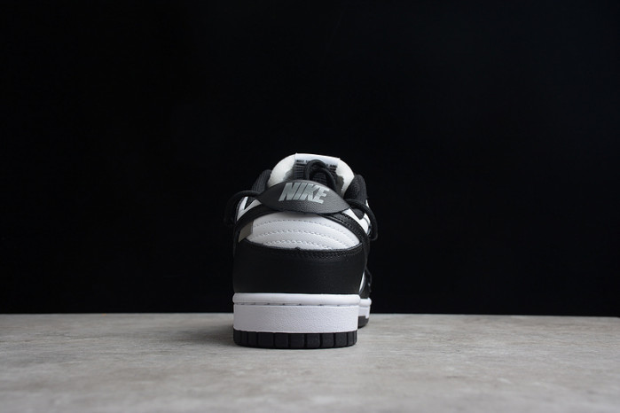 nike dunk low lthr black white ct0856-103