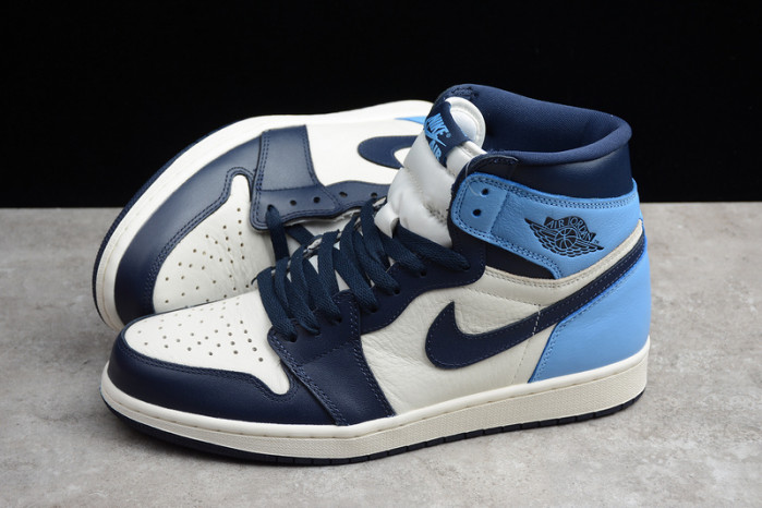 air jordan 1 retro high og | unc - obsidian university blue 555088-140