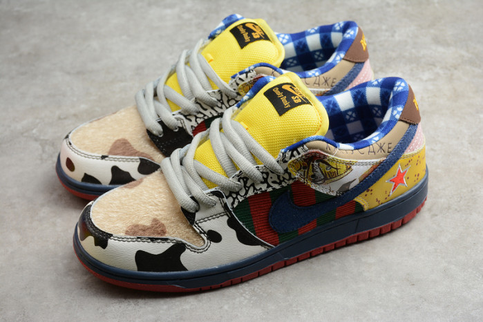 nike duck low pro white red yellow 318403-175