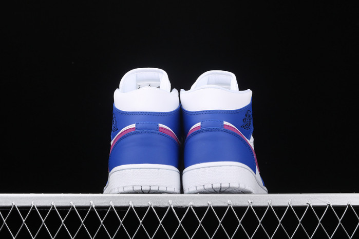 air jordan 1 mid hyper royal/hyper violet-white 554724-451