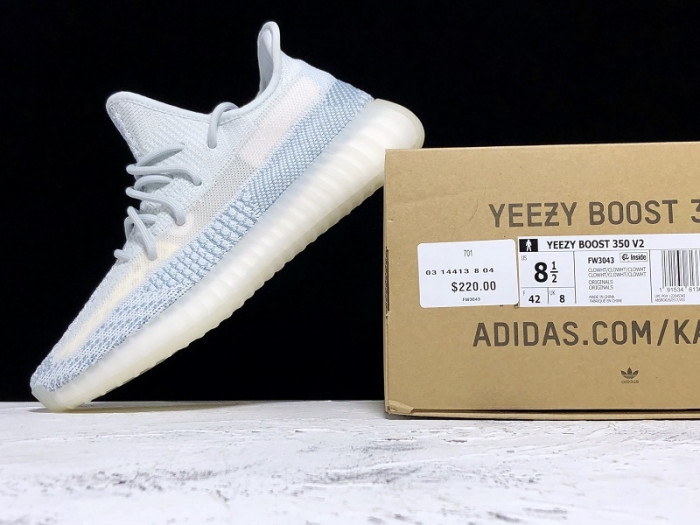 a*d*i*s Y**zy boost 350 v2 cloud white (non-reflective) fw3043